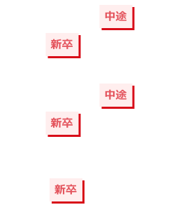 新卒・中途採用者の割合