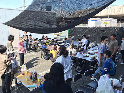 家族会＠福岡地区　お父さんの仕事場を見学してからのBBQ（2019）
